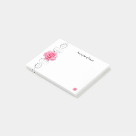 Post-it® Notas personalizadas de rosa rosa