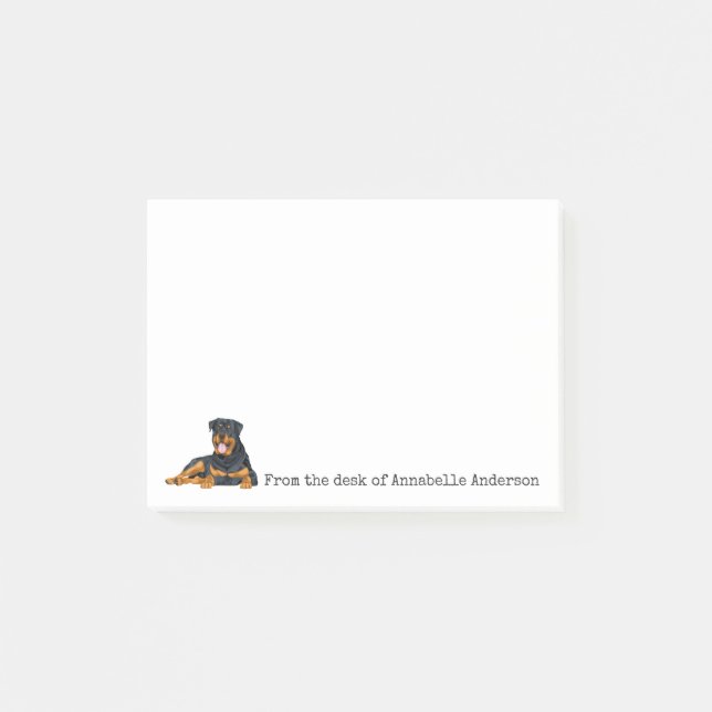 Post-it® Notas personalizadas de Rottweiler (Anverso)