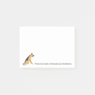 Post-it® Notas personalizadas de Shepard alemanas
