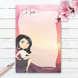 Post-it® Notas Personalizadas de Whimsical Girly Script