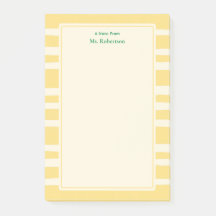 Notas personalizadas modernas para maestros con ra