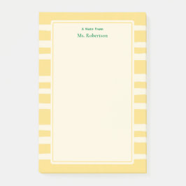 Post-it® Notas personalizadas modernas para maestros con ra