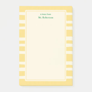 Post-it® Notas personalizadas modernas para maestros con ra