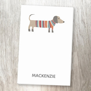Post-it® Notas personalizadas post-it de Dachshund Sausage