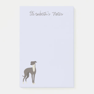 Post-it® Notas personalizadas post-it de Greyhound Cartoon