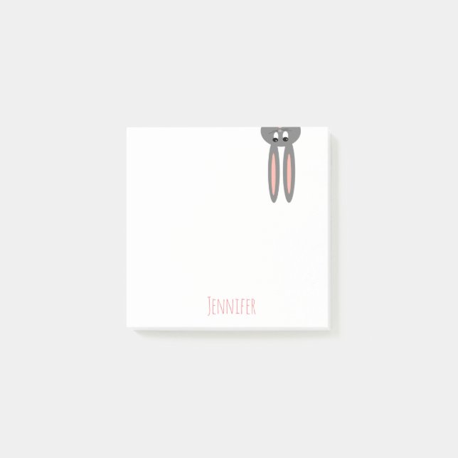 Post-it® Notas Personalizadas Post-It de Peeping Easter Bun (Anverso)