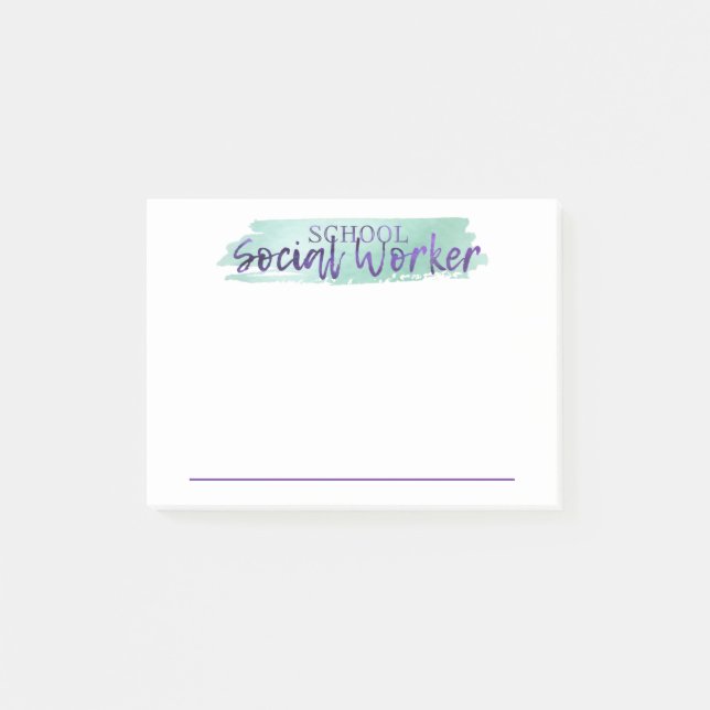 Post-it® Notas post de un trabajador social escolar (Anverso)