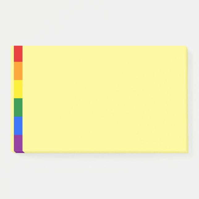 Post-it® Notas post del Orgullo Arcoiris (Anverso)