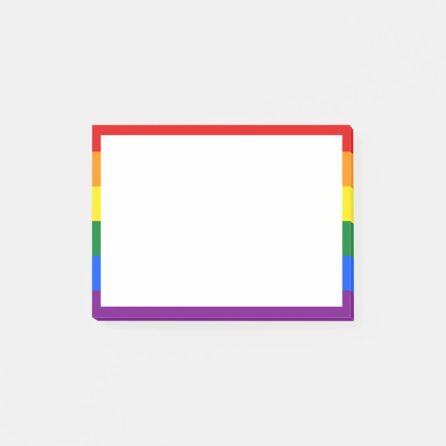 Post-it® Notas post del Orgullo Arcoiris (Anverso)