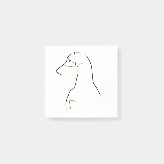 Post-it® Notas Post-it - Arte Natural Eared Line (Anverso)