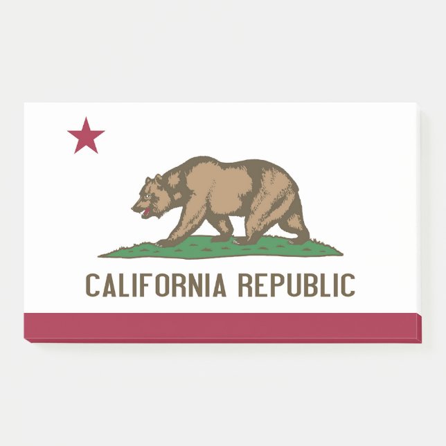Post-it® Notas Post-it con bandera de California, Estados U (Anverso)