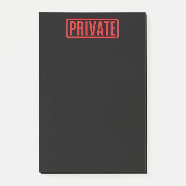 Post-it® Notas Post-it de Black Private (Anverso)