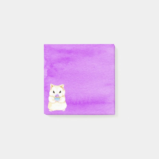 Post-it® Notas Post-it de Cupcake Hamster (Anverso)