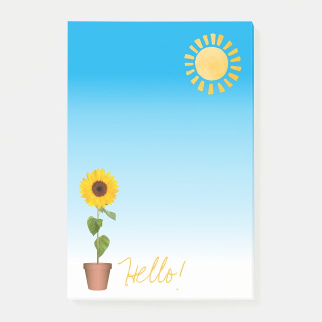Post-it® Notas Post-it de girasol (Anverso)