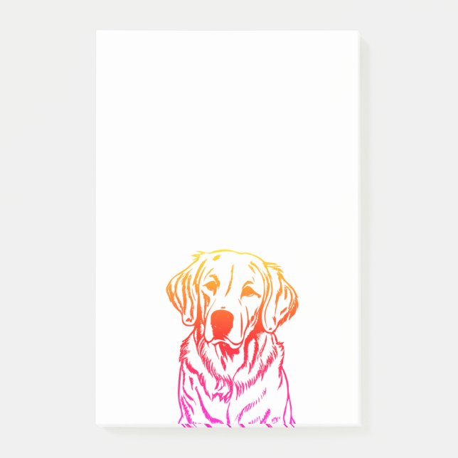 Post-it® Notas Post-it de Golden Retriever (Anverso)