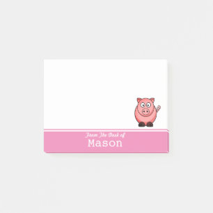 Post-it® Notas post-it de Grasa Grasa Rosa Personalizada
