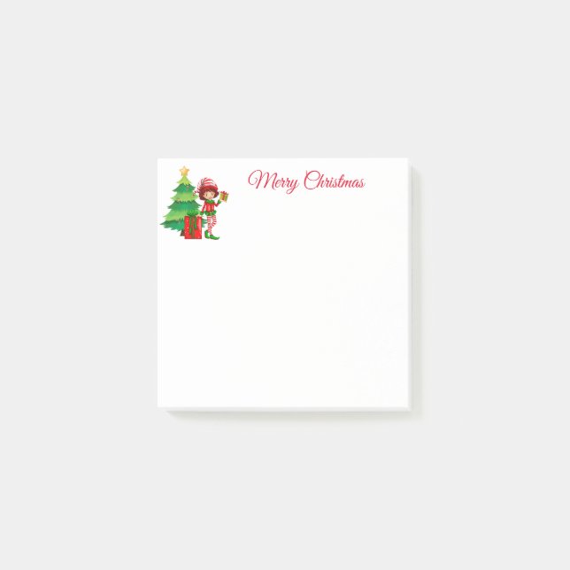 Post-it® Notas Post-it de Holiday Elf (Anverso)