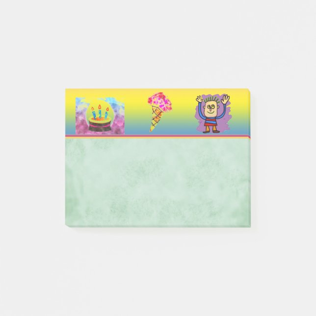 Post-it® Notas Post-It de Ice Cream Cone (Anverso)
