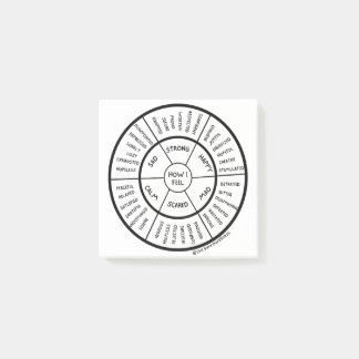 Post-it® Notas post-it de la rueda de los sentimientos
