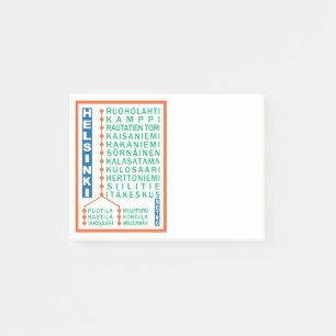 Post-it® Notas Post-It de las estaciones de metro de Helsin