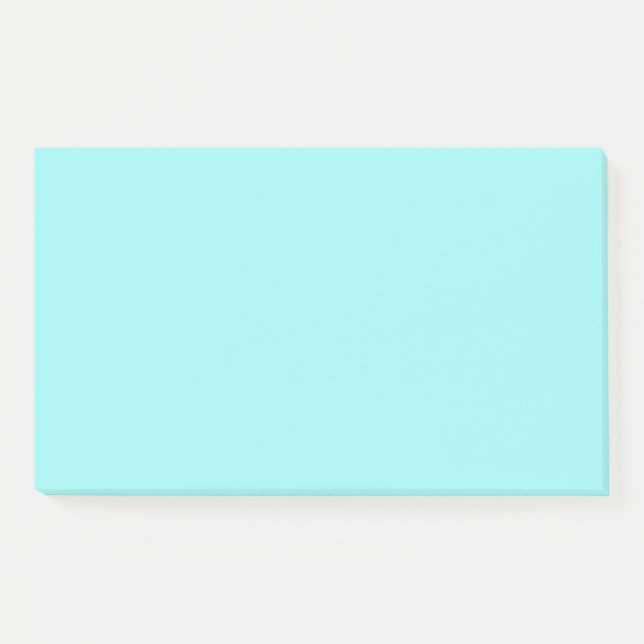 Post-it® Notas Post-It de Light Aqua Blue Jumbo (Anverso)