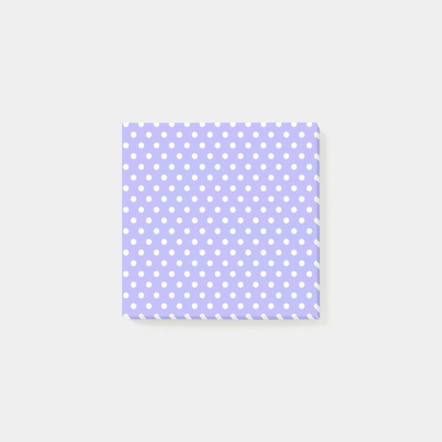 Post-it® Notas post-it de Light    púrpuraPolka Dots (Anverso)