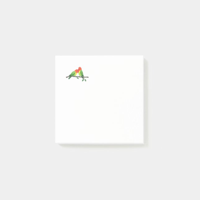 Post-it® Notas Post-It de Lovebirds (Anverso)