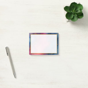 Post-it® Notas Post-it de Luxury Pink Blue Gold Marble