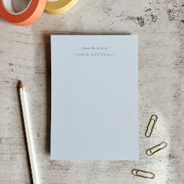 Post-it® Notas post-it de Modern Elegant Blue Personalizado