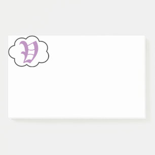 Post-it® Notas Post-it de monograma V inicial