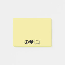 Post-it® Notas Post-it de Peace, Love & Books