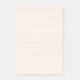 Post-it® Notas Post-It de Peach Aesthetic Lined