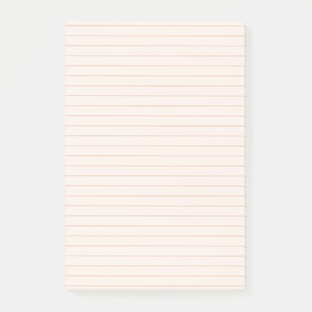 Post-it® Notas Post-It de Peach Aesthetic Lined (Anverso)