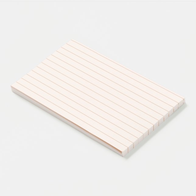 Post-it® Notas Post-It de Peach Aesthetic Wide Lin (En perspectiva)