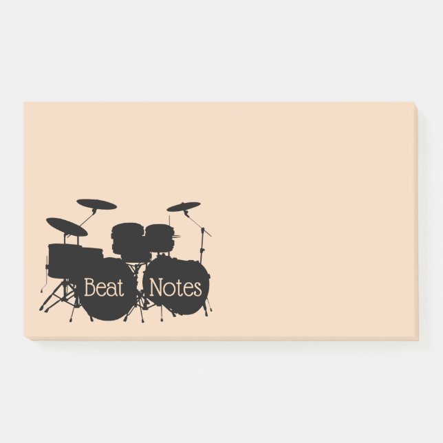 Post-it® Notas Post-It de Percussion Drum Set Design (Anverso)