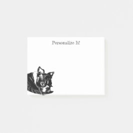 Post-it® Notas post-it de porras de Boston Terrier Personal