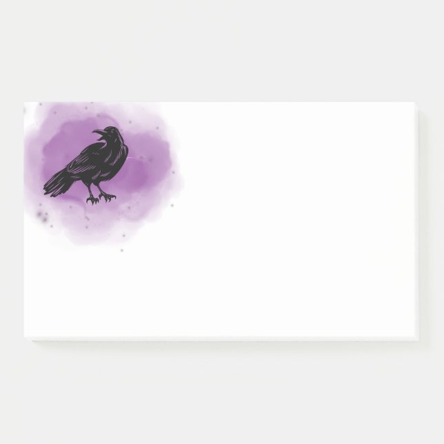 Post-it® Notas Post-it de Purple Grunge Raven (Anverso)