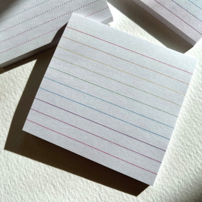 Post-it® Notas post-it de RainbowRule (RainbowRule lined notes from Joy Design.)
