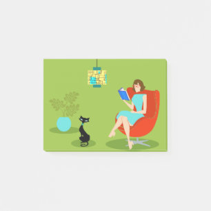 Post-it® Notas Post-it de retro lectoras de mujeres