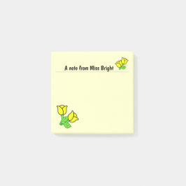 Post-it® Notas post-it de rosas amarillas