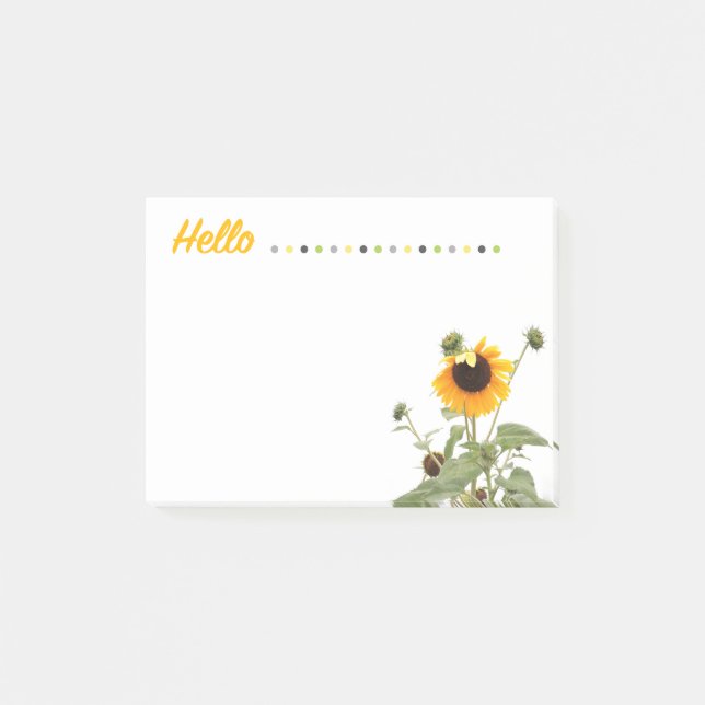Post-it® Notas Post-it de Sunny Hello (Anverso)