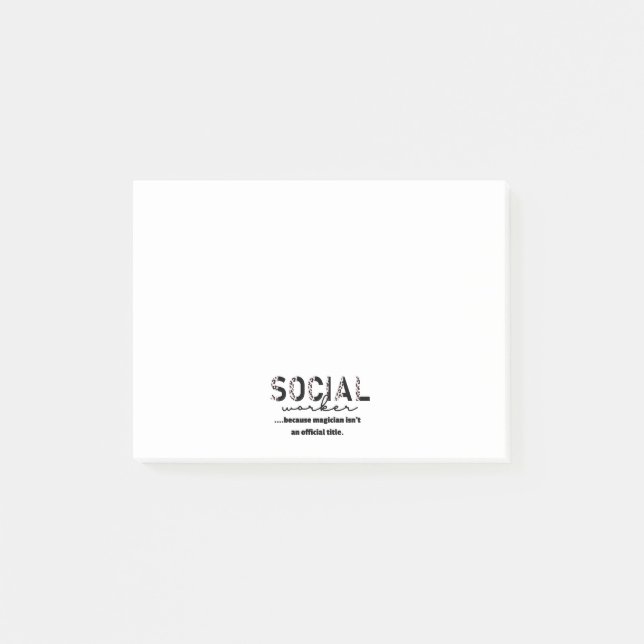 Post-it® Notas post-it de trabajador social (Anverso)