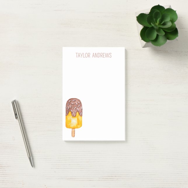 Post-it® Notas Post-it de Watercolor chocolate Popsicle (Oficina)