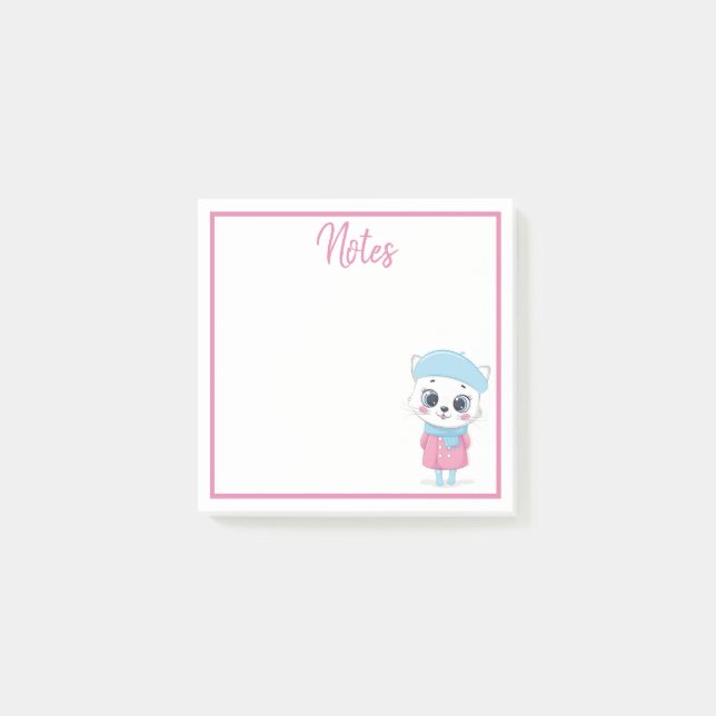 Post-it® Notas Post-It de White Winter Kitten (Anverso)