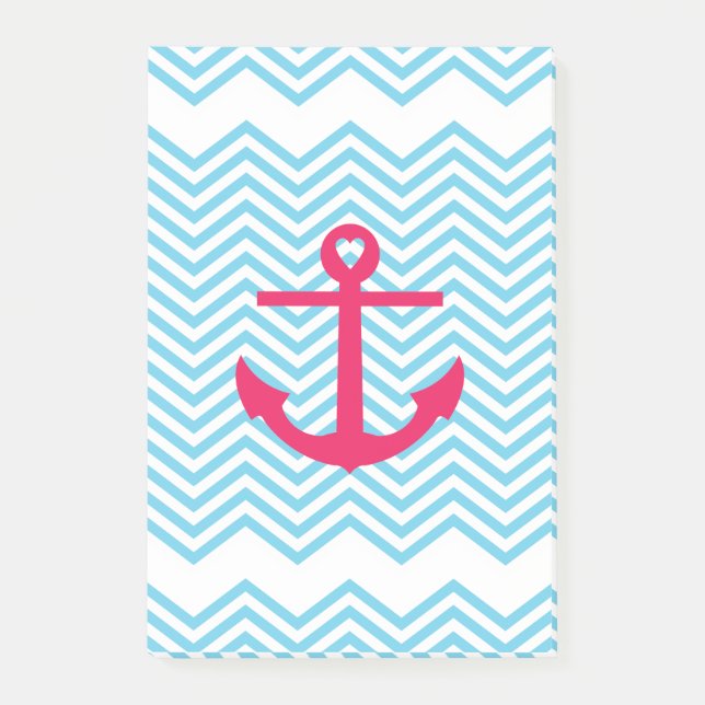 Post-it® Notas Post-it del Ancla del Corazón (Anverso)