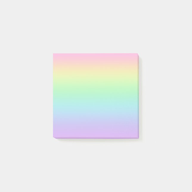 Post-it® Notas Post-it del degradado de gradiente arcoiris  (Anverso)
