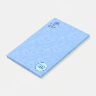 Post-it® Notas Post-it del Monograma azul celestial (A-Z)