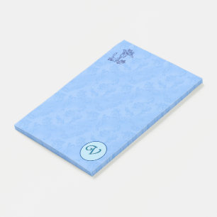 Post-it® Notas Post-it del Monograma azul celestial (A-Z)