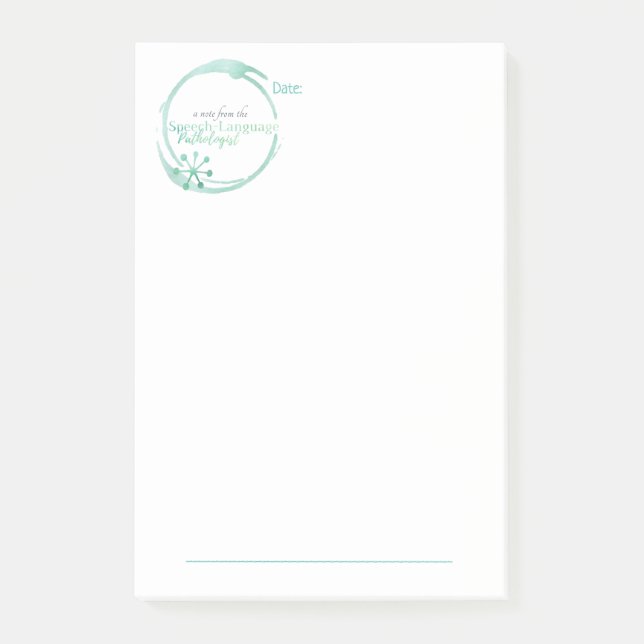 Post-it® Notas post-it del patólogo del habla fresca y mode (Anverso)