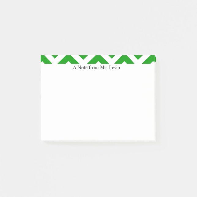 Post-it® Notas Post-it del Personalizado de Líneas de Chevr (Anverso)